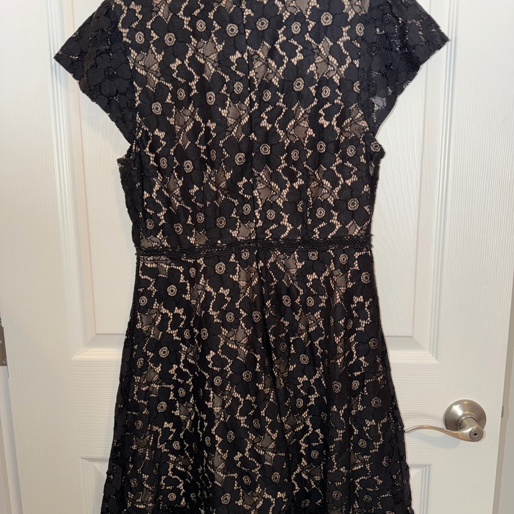 Blu Pepper Black Lace Mini Dress - Picture 3 of 3